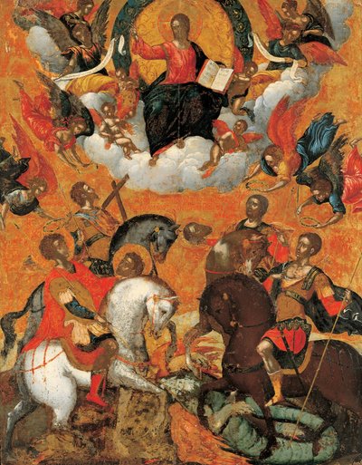 Quatre saints militaires - Damaskenos Michael